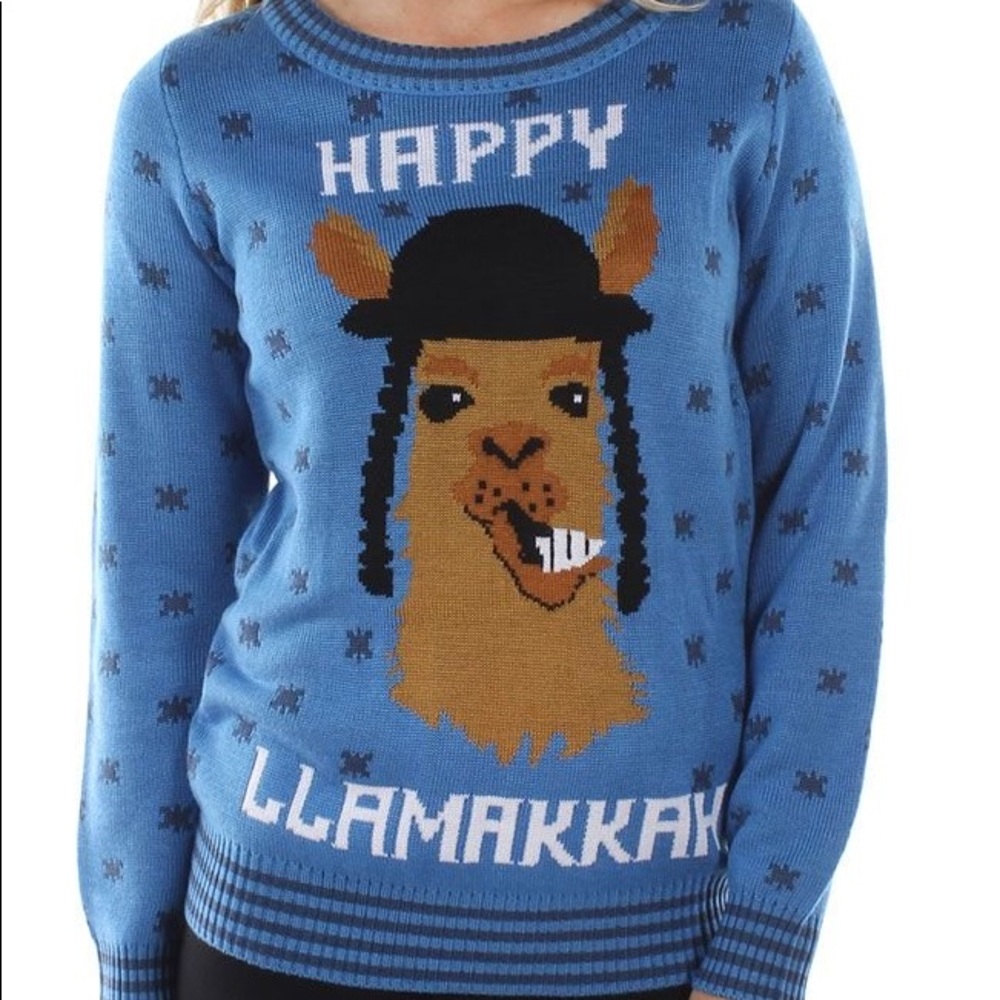 Tipsy Elves Happy Llamakkah Sweater